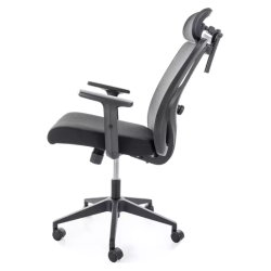 Chaise pivotante ergonomique mesh noire TILT avec cintre intégré LOONI