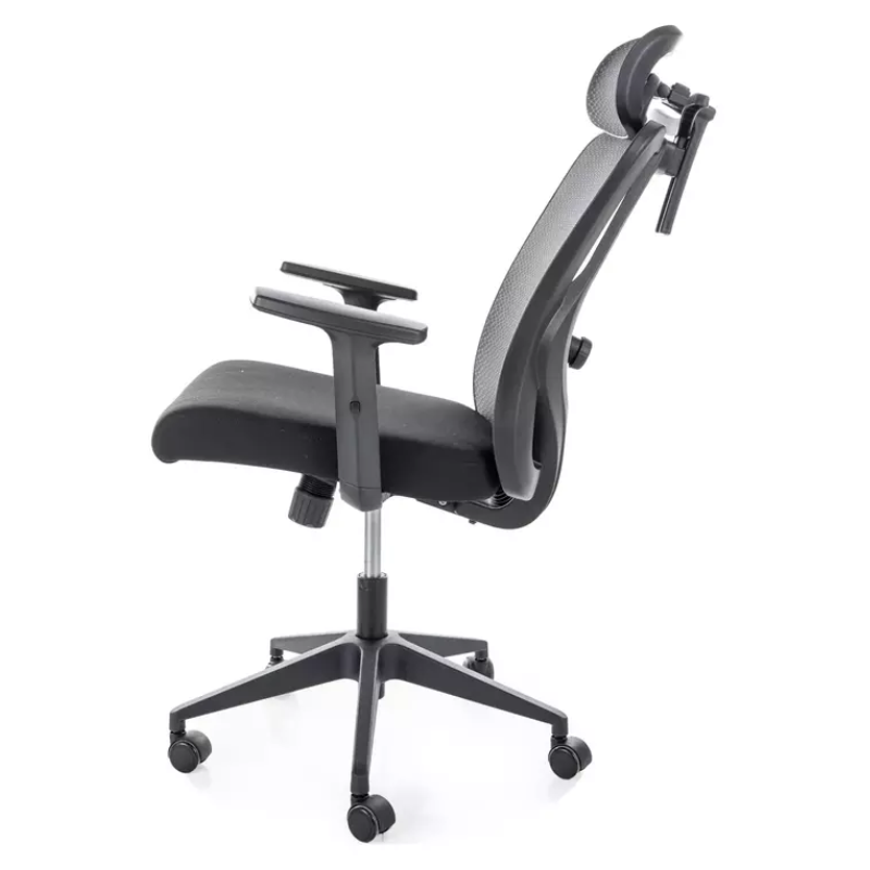 Chaise pivotante ergonomique mesh noire TILT avec cintre intégré LOONI