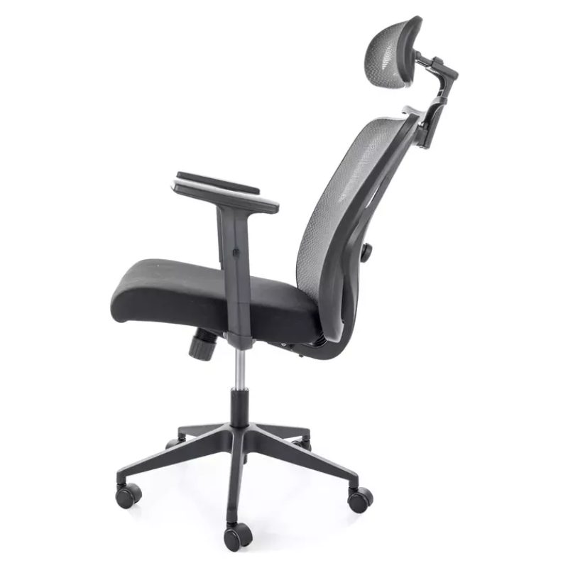 Chaise pivotante ergonomique mesh noire TILT avec cintre intégré LOONI