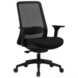 Chaise de bureau MARIZ ergonomique en tissu mesh noire TILT multibloc