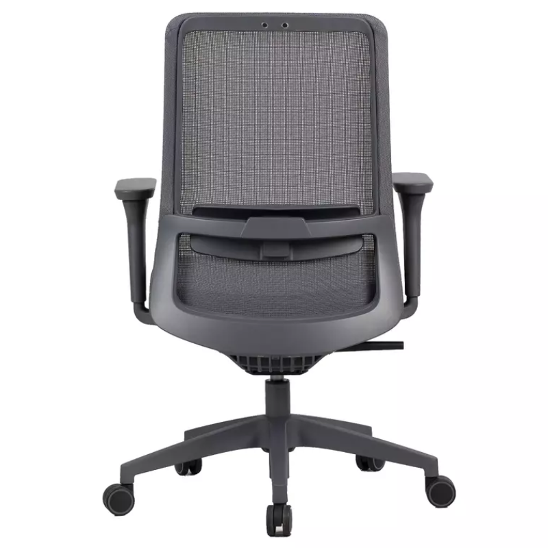 Chaise de bureau ergonomique en tissu mesh grise TILT multibloc MARIZ