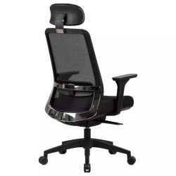 Chaise de bureau MONIKAS ergonomique noire mécanisme TILT multibloc