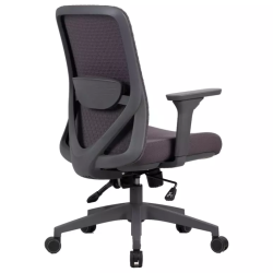 Chaise bureau tissu 3D gris pivotante ergonomique TILT multibloc NANOS