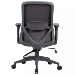 Chaise bureau tissu 3D gris pivotante ergonomique TILT multibloc NANOS