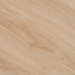 Table ronde 120 cm bois clair et métal crème pour 4 convives CAMELIA