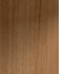 Table basse ronde blanche marbre et pieds bois clair naturel HAVANE
