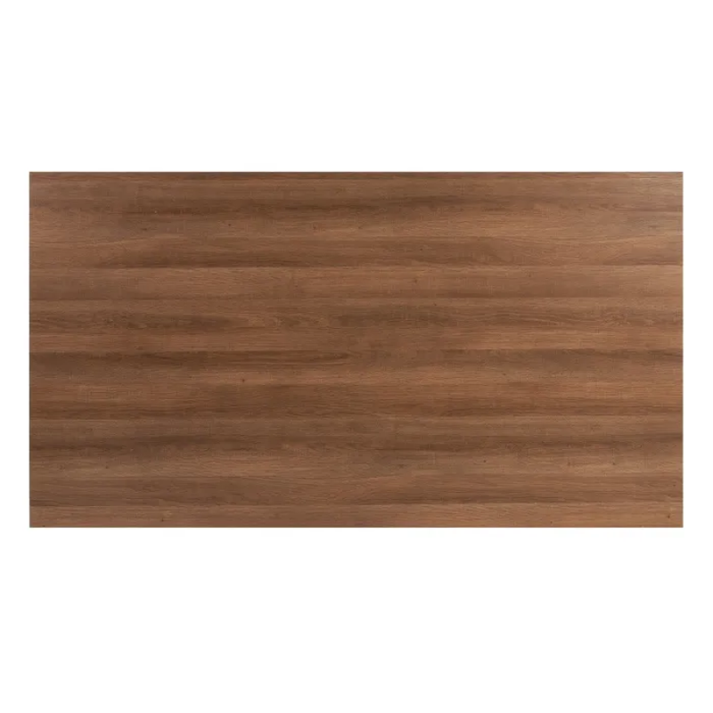 Table 160 cm ÉRABLEA bois rectangulaire avec pied croisé blanc design
