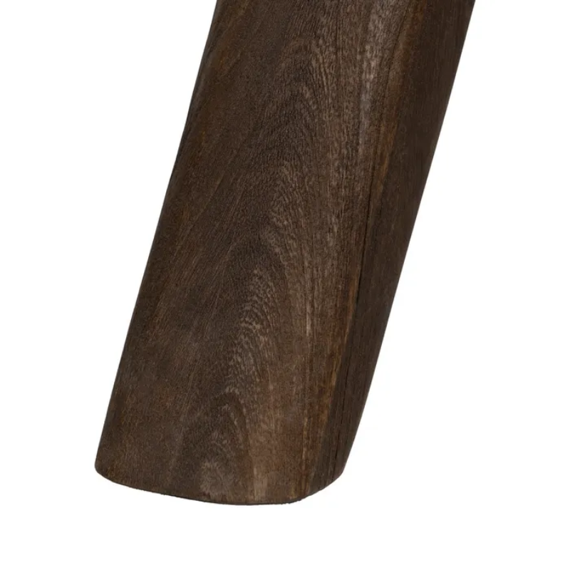 Table 120 cm manguier marron pieds croisés design chic VENTERIA