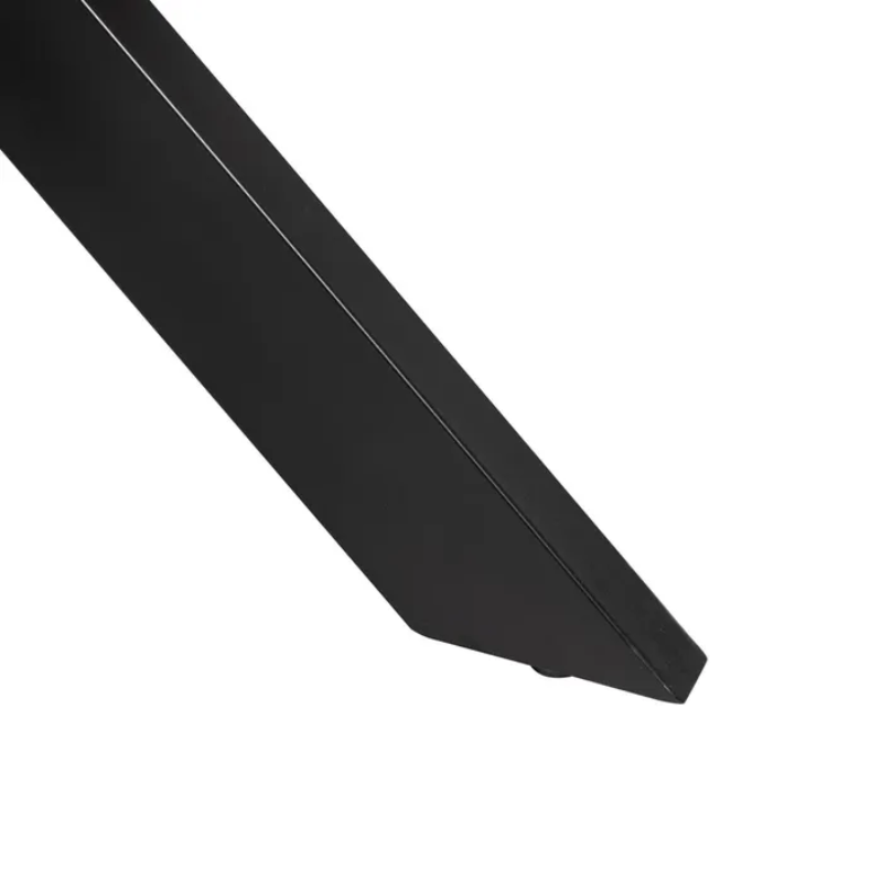 Table à manger 180 cm bois naturel pied étoile noir stylé SÉLÉNIA