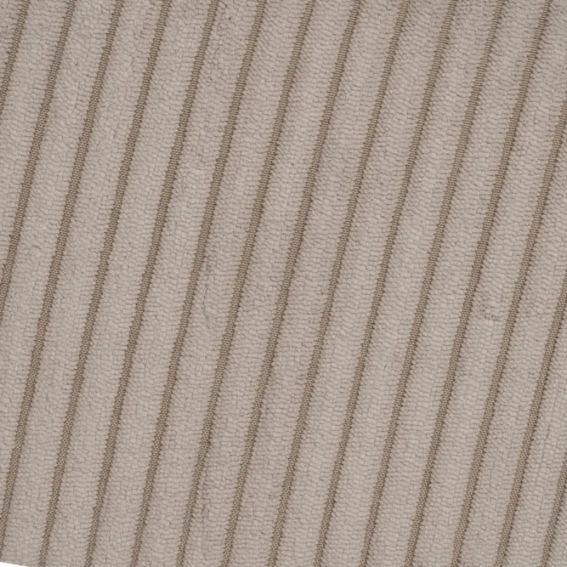 Canapé 3 places côtelé couleur beige avec coussins douillets SOLINCA