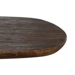 Table 200 cm manguier brun forme sculptée courbée brute MYLONIS