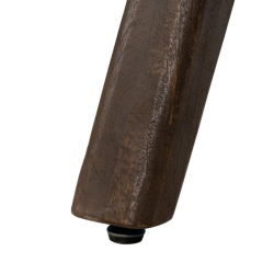 Table 200 cm manguier brun forme sculptée courbée brute MYLONIS
