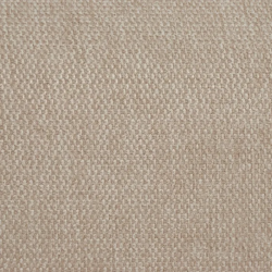 Canapé MORESIA de 3 places en tissu beige galbé avec coussins déco