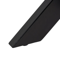 Table ronde 150 cm bois naturel plateau métal noir massif CALYPSO