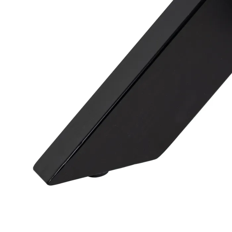 Table ronde 150 cm bois naturel plateau métal noir massif CALYPSO
