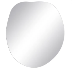 Miroir mural forme libre verre fixations invisibles design ORENDA