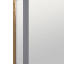 Miroir LED tactile pleine hauteur cadre doré finition luxe FLORELIS