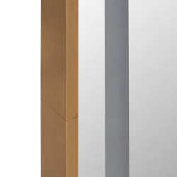 Miroir LED tactile pleine hauteur cadre doré finition luxe FLORELIS