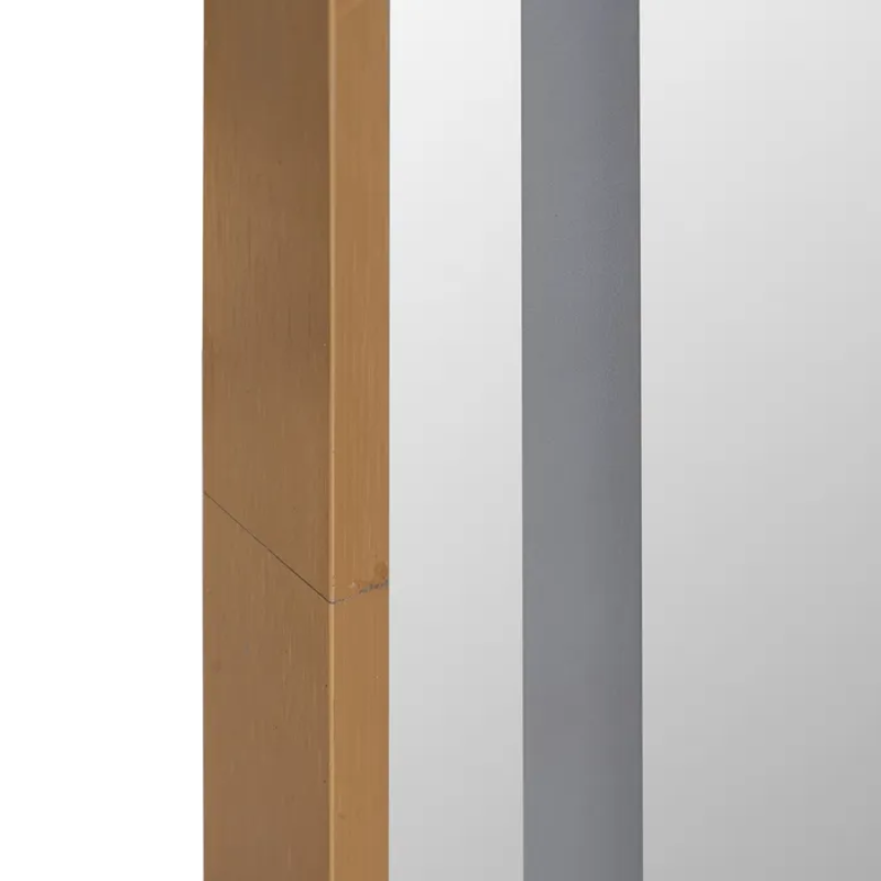Miroir LED tactile pleine hauteur cadre doré finition luxe FLORELIS