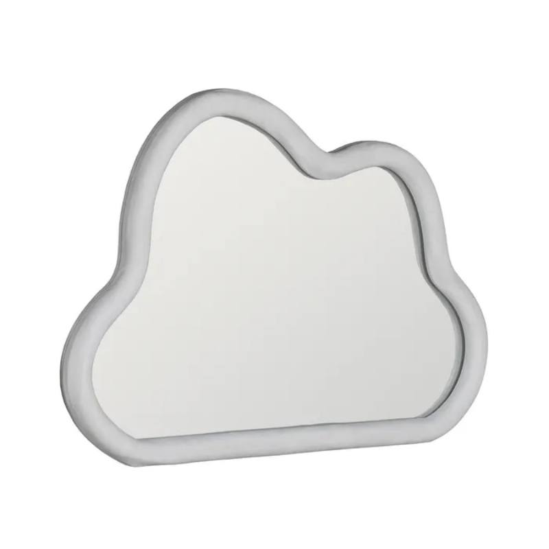 Miroir nuage MDF blanc finition mate charme ludique original OCALINE