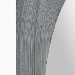 Miroir mural en bois de paulownia blanc de 175 cm de haut QUINESIA