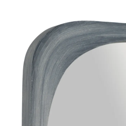 Miroir mural en bois de paulownia blanc de 175 cm de haut QUINESIA