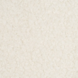 Fauteuil bouclé blanc structure tubulaire noire esprit loft DREFALIA
