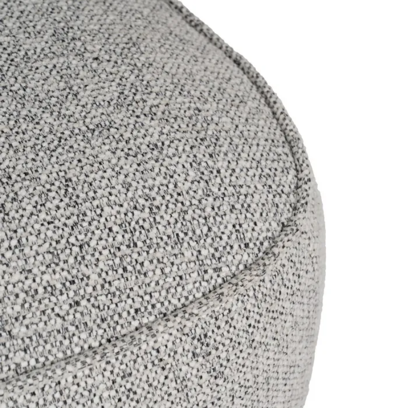 Fauteuil en tissu bicolore gris clair et foncé confortable TRIVANA