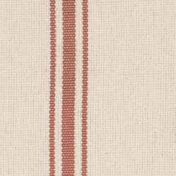 Fauteuil rayures terracotta bois hévéa style rétro cosy chic CELARINE