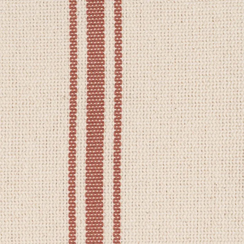 Fauteuil rayures terracotta bois hévéa style rétro cosy chic CELARINE