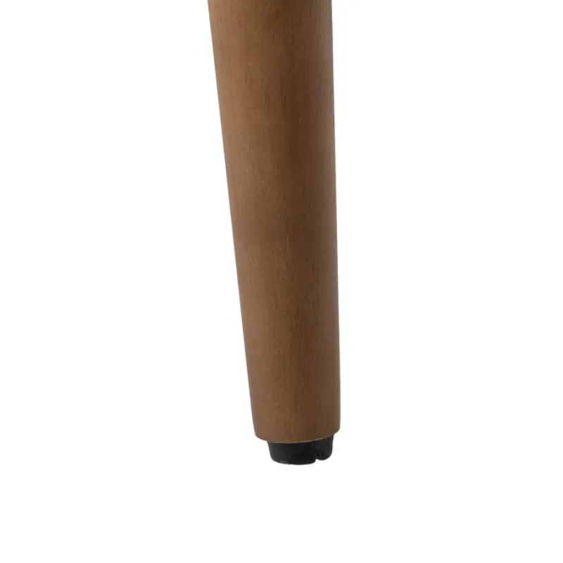 Fauteuil rayures miel bois hévéa confort café rétro élégant CELARINE