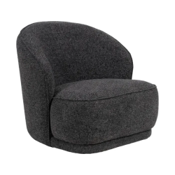 Fauteuil en tissu couleur uni gris marbré un choix élégant TRIVANA