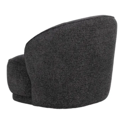 Fauteuil en tissu couleur uni gris marbré un choix élégant TRIVANA