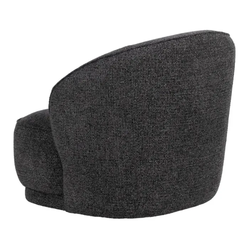 Fauteuil en tissu couleur uni gris marbré un choix élégant TRIVANA