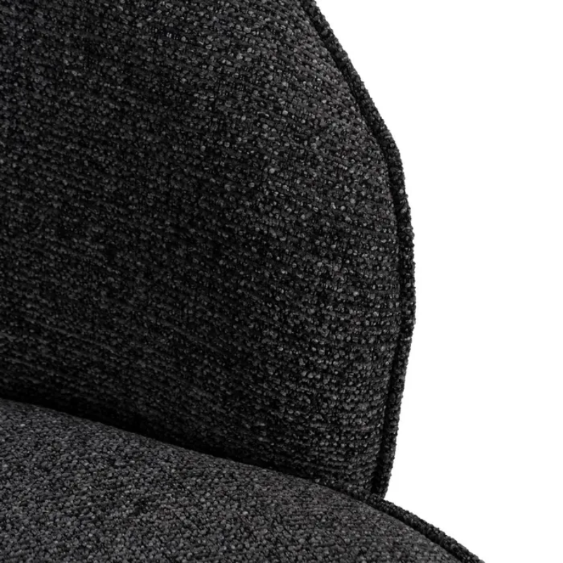 Fauteuil en tissu couleur uni gris marbré un choix élégant TRIVANA