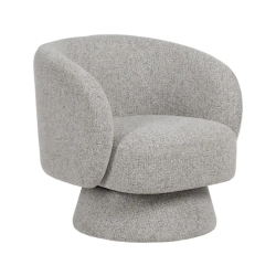 Fauteuil bouclé marbré densité haute confort et design raffiné SOLEINE