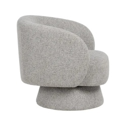 Fauteuil bouclé marbré densité haute confort et design raffiné SOLEINE
