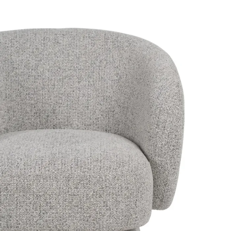 Fauteuil bouclé marbré densité haute confort et design raffiné SOLEINE
