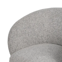 Fauteuil bouclé marbré densité haute confort et design raffiné SOLEINE