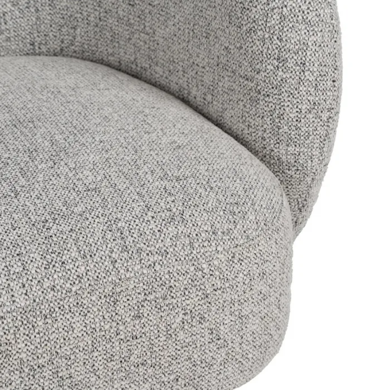 Fauteuil bouclé marbré densité haute confort et design raffiné SOLEINE