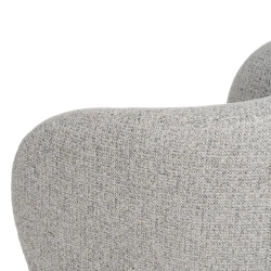 Fauteuil bouclé marbré densité haute confort et design raffiné SOLEINE