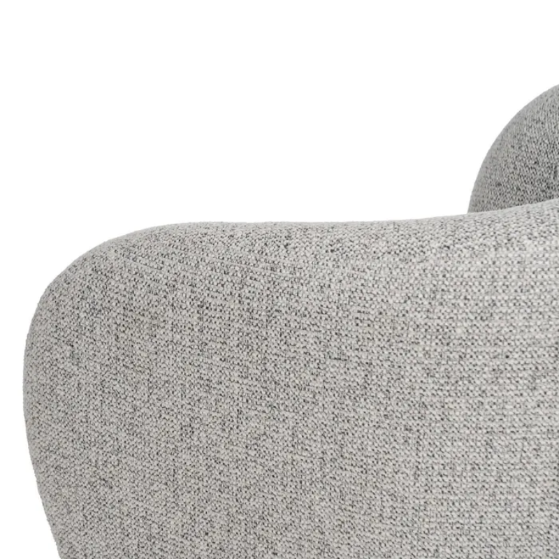 Fauteuil bouclé marbré densité haute confort et design raffiné SOLEINE