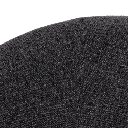 Fauteuil bouclé marbré gris profond style contemporain élégant SOLEINE