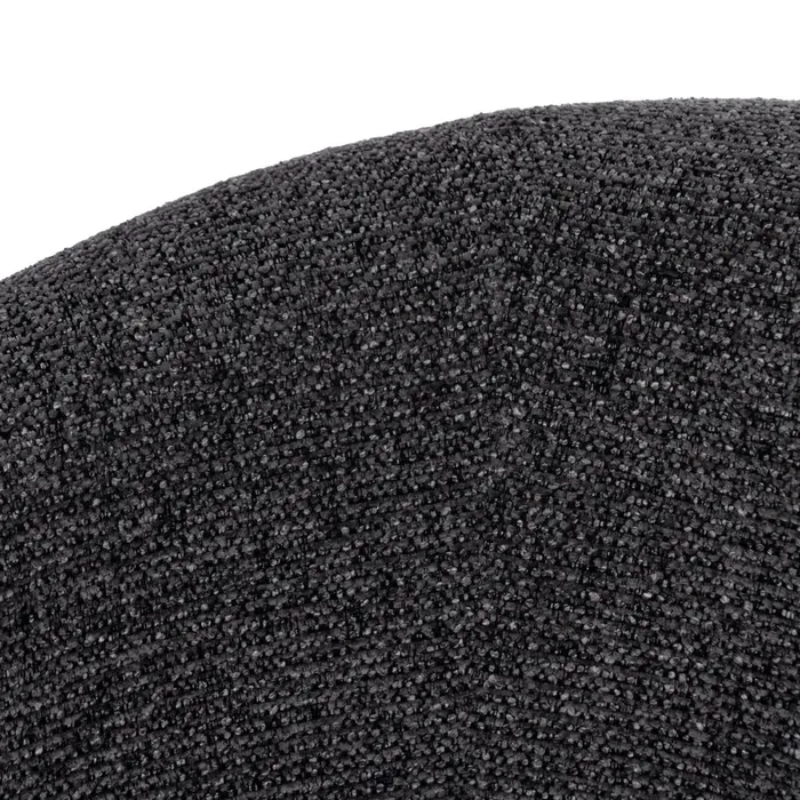 Fauteuil bouclé marbré gris profond style contemporain élégant SOLEINE