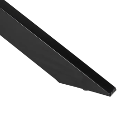 Table à manger 160 cm bois naturel pied étoile noir massif SÉLÉNIA