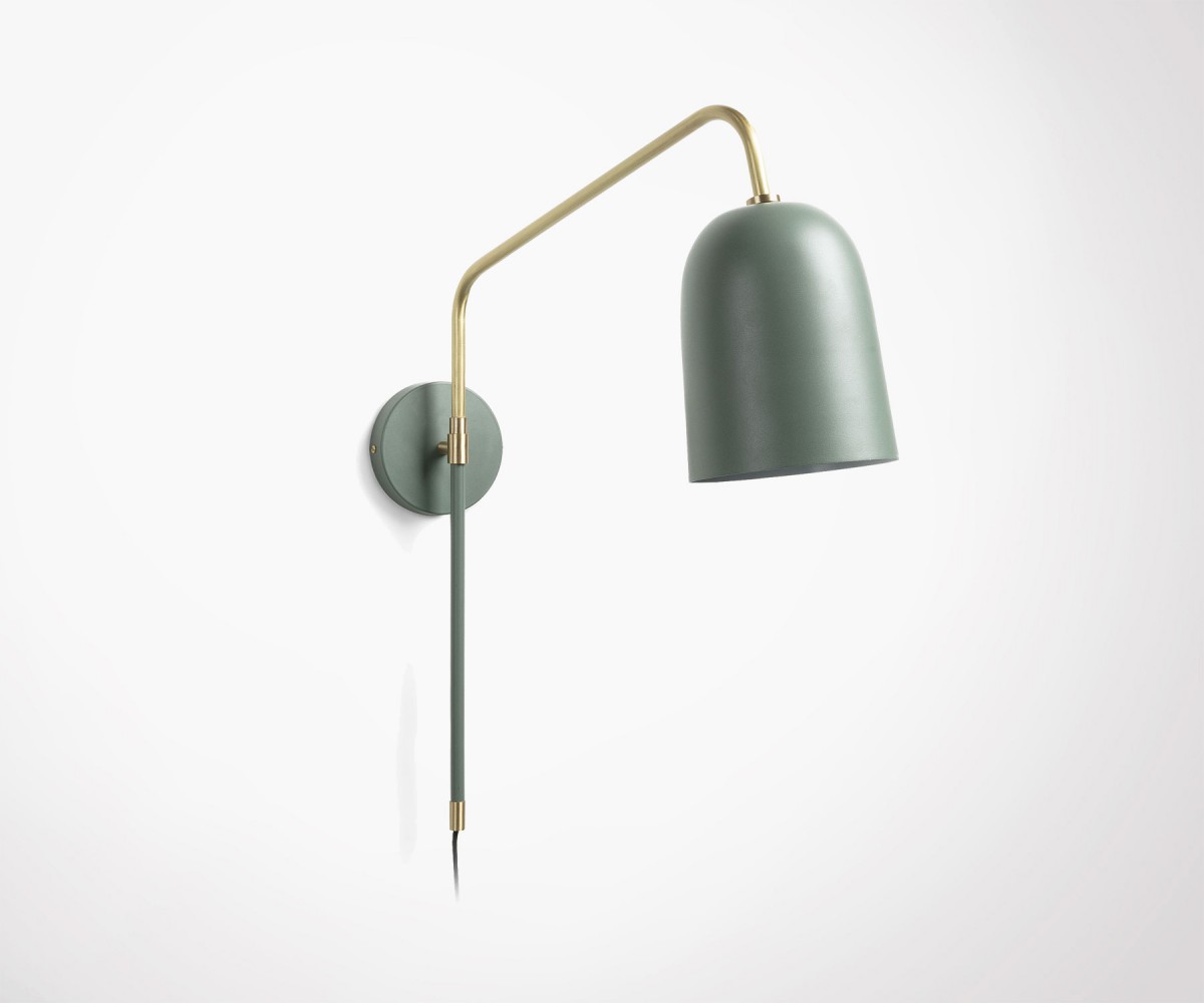 Applique Murale Scandinave Métal Frule Vert odCBex