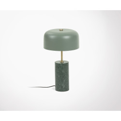 Lampe de table design marbre vert MIROSKA