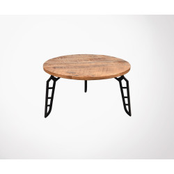 Table basse industrielle métal bois FLINTSTONE - Label 51