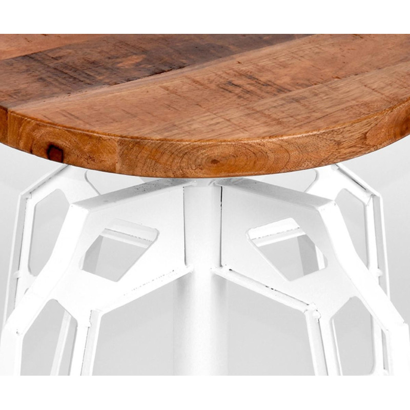 Tabouret bas bois métal PEBBLE - Label 51