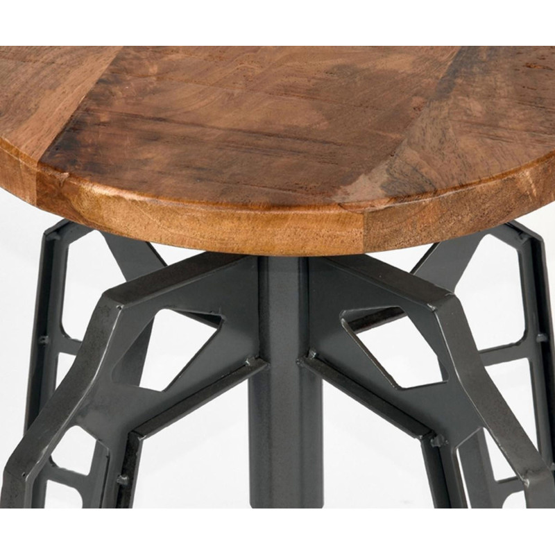 Tabouret bas bois métal PEBBLE - Label 51